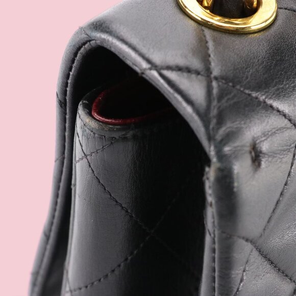 Chanel Black Vintage Classic Jumbo XL Maxi Flap Shoulder Bag - Picture 10 of 12